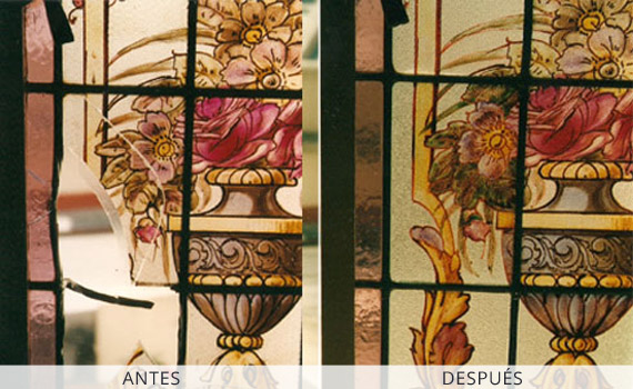 Restauración de vitraux